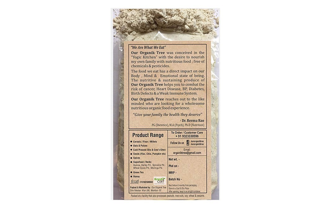 Our Organik Tree Organic Bajra Pearl Millet   Pack  450 grams